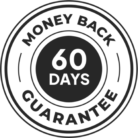 60 day money back guarantee with full refund protection for customers
